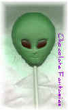 Alien Lollipop Chocolate aliens