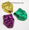 foil wrapped mardi gras chocolates