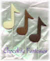 Music Note Chocolate lollipop