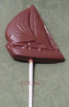 chocolate sailboat lollipop