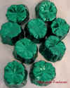 Foil wrapped chocolate shamrocks clovers St Patricks