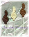 Treble Clef Chocolate Lollipop