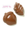 chunky chocolate leaf acorn