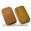 Chocolate Gold Bar Ingots