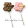 Hibiscus chocolate lollipop tropical hawaiian flowers