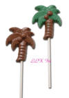 Coconut Palm Tree Chocolate Lollipop